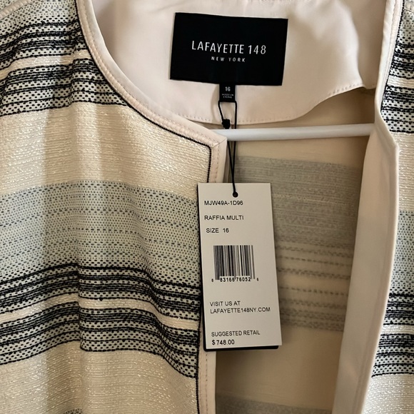 NEW! Gorgeous Lafayette 148 Pria Long Jacket size 16 - Picture 10 of 10